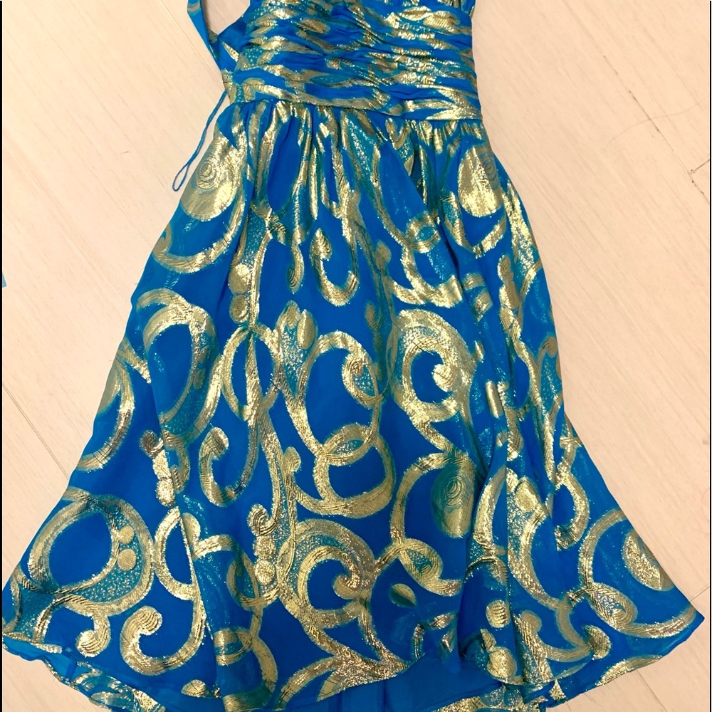Dress! Blue gold, stunning